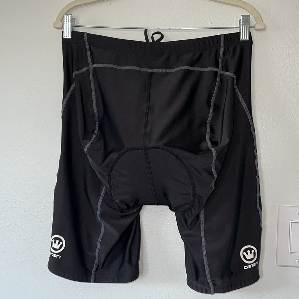 Canari Men’s Black Padded Cycling Shorts Size L